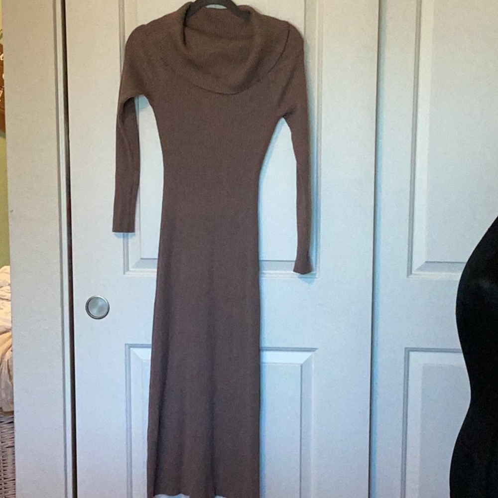 Karen Millen Mauve Knit Dress Maxi XS